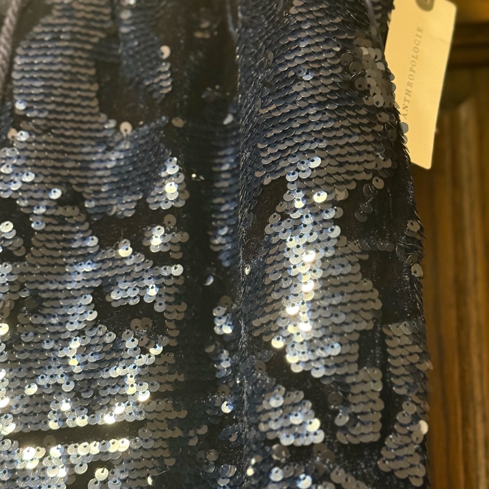 Anthropologie Sequin Drawstring Jogger Pants | Statement - Picture 9 of 10